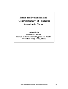 Status and Prevention and Control strategy  of   Endemic