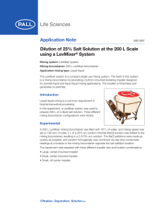 Application Note using a LevMixer System