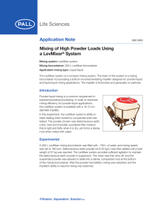 Application Note Mixing of High Powder Loads Using a LevMixer System
