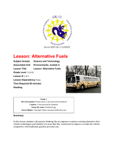 Lesson: Alternative Fuels