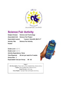 Science Fair Activity