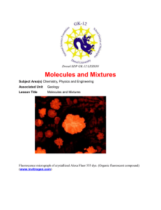 Molecules and Mixtures Drexel-SDP GK-12 LESSON Subject Area(s)