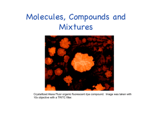 Molecules, Compounds and Mixtures