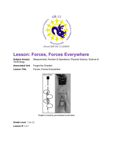 Lesson: Forces, Forces Everywhere
