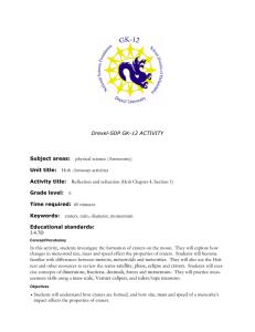 Drexel-SDP GK-12 ACTIVITY Subject areas: Unit title: Activity title: