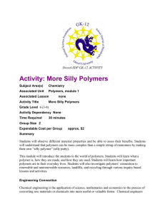 Activity: More Silly Polymers
