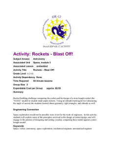 Activity: Rockets - Blast Off!