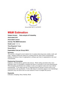 M&amp;M Estimation