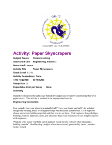 Activity: Paper Skyscrapers