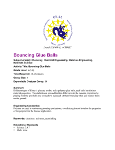Bouncing Glue Balls