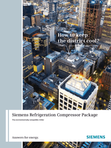 How to keep the district cool? Siemens Refrigeration Compressor Package Answers for energy.