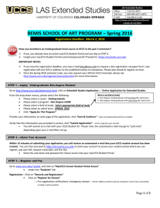 BEMIS SCHOOL OF ART PROGRAM – Spring 2016  Registration Deadline:  March 2, 2016  