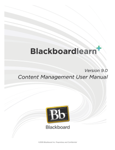 Content Management User Manual Version 9.0