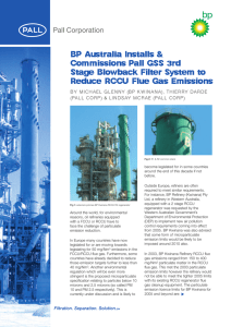 BP Australia Installs &amp; Commissions Pall GSS 3rd