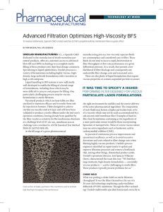 Advanced Filtration Optimizes High-Viscosity BFS TECHNOLOGY AT WORK