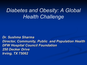 Diabetes and Obesity: A Global Health Challenge