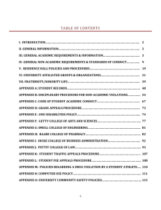 TABLE OF CONTENTS