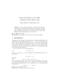 Proper homothetic vector fields in Bianchi Type-I Space-Time