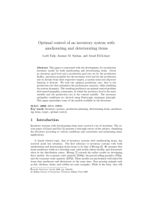 Optimal control of an inventory system with ameliorating and deteriorating items