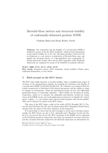 Berwald-Moor metrics and structural stability of conformally-deformed geodesic SODE