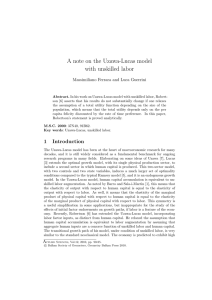 A note on the Uzawa-Lucas model with unskilled labor