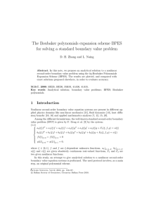 The Boubaker polynomials expansion scheme BPES