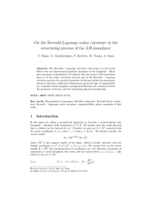 On the Berwald-Lagrange scalar curvature in the LB