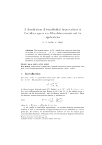 A classification of homothetical hypersurfaces in applications
