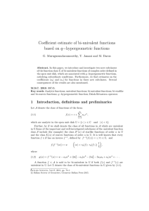 Coeﬃcient estimate of bi-univalent functions q −