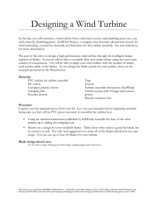 Designing a Wind Turbine