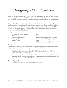 Designing a Wind Turbine