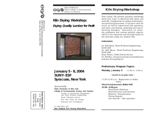 Kiln Drying Workshop: Kiln Drying Workshop
