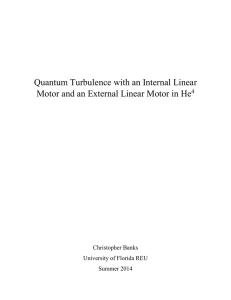 Quantum Turbulence with an Internal Linear  4