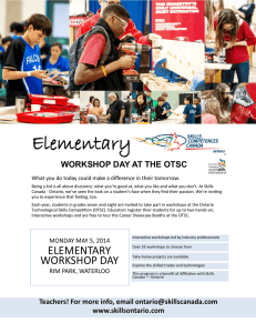Elementary  WORKSHOP DAY AT THE OTSC