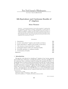 New York Journal of Mathematics Klaus Thomsen