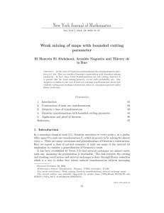 New York Journal of Mathematics parameter El Houcein El Abdalaoui, Arnaldo Nogueira