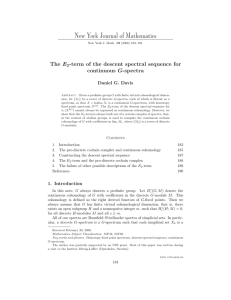 New York Journal of Mathematics The continuous