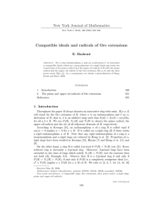 New York Journal of Mathematics E. Hashemi