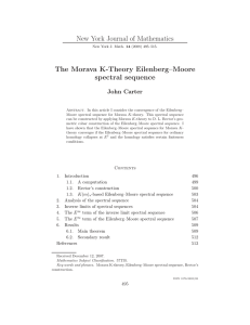 New York Journal of Mathematics The Morava K-Theory Eilenberg–Moore spectral sequence John Carter