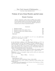 New York Journal of Mathematics Dennis Courtney