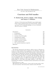 New York Journal of Mathematics Coactions and Fell bundles Dana P. Williams