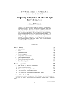 New York Journal of Mathematics Comparing composites of left and right
