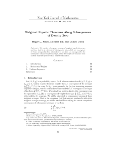 Weighted Ergodic Theorems Along Subsequences of Density Zero