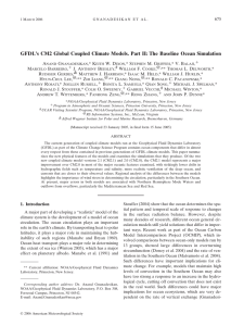 GFDL’s CM2 Global Coupled Climate Models. Part II: The Baseline... A G ,* K