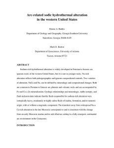 Arc-related sodic hydrothermal alteration in the western United States