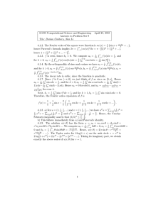 18.085 Computational Science and Engineering April 23, 2010