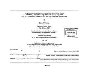 Participatory parks planning: exploring democratic design