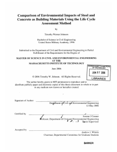 Comparison of Environmental Impacts of Steel  and