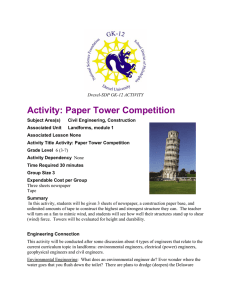 Activity: Paper Tower Competition