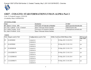 12027 - COS-GTO: STAR FORMATION/LYMAN-ALPHA Part 2